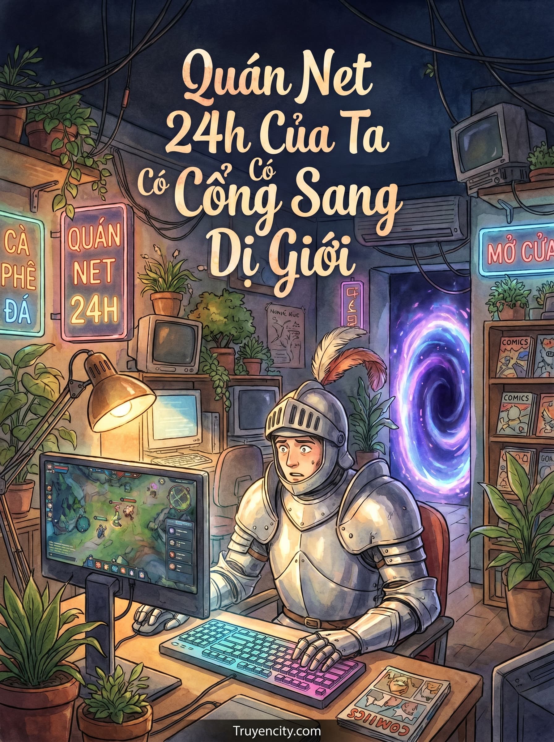 Quán Net 24h Của Ta Có Cổng Sang Dị Giới