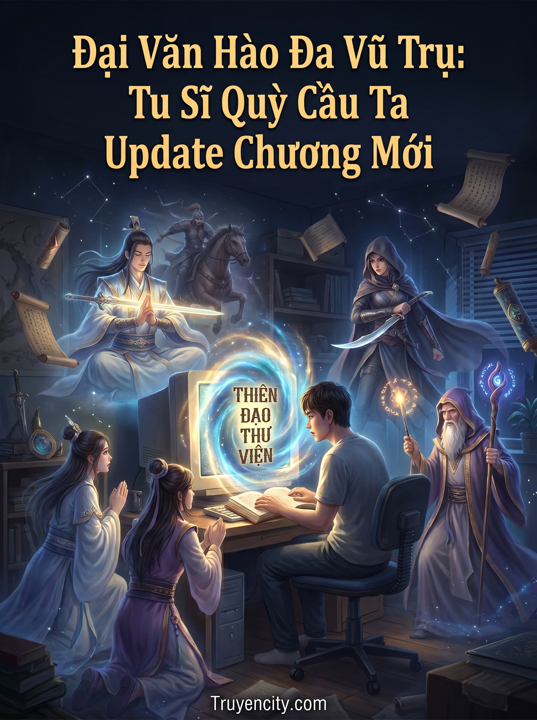 Đại Văn Hào Đa Vũ Trụ: Tu Sĩ Quỳ Cầu Ta Update Chương Mới